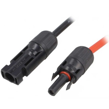 MC4 verlengkabel - Male + Female connector - 3 meter - 4mm