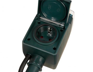 Tuincontactdoos - 2-voudig + timer