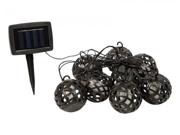 Solar LED slinger - 8 bollen - Flame effect