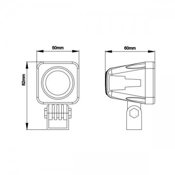 Vrachtwagen werklamp - 10W LED - 800 Lumen