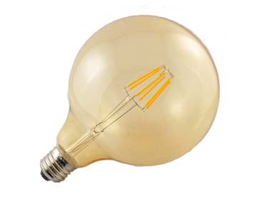 Retro Filament LED-lamp Bol Large E27 G125 3,7W 175Lm 2200K Vintage Amber