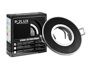 Inbouw spot GU10 aluminium rond armatuur - geborsteld zwart/zilver 95mm