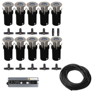 10x LED inbouw spot - 12V - 3 watt - 41mm - complete set