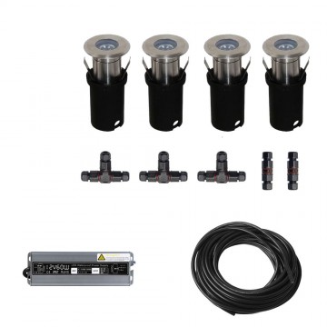 4x LED inbouw spot - 12V - 1 watt - complete set