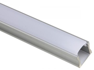 1 meter - 15mm hoog - LED Profiel- aluminium - u profiel