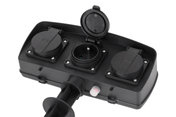 Tuin contactdoos - 230V - 3 voudig - Penaarde