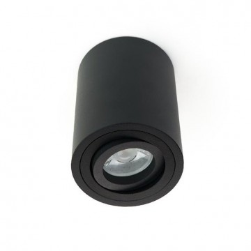 Purpl led opbouwspot gu10 armatuur rond zwart1