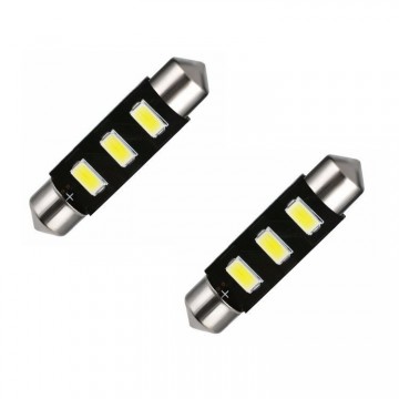 Dome - 3 LED - 5730 - 41mm - Canbus - C5W - 2 stuks
