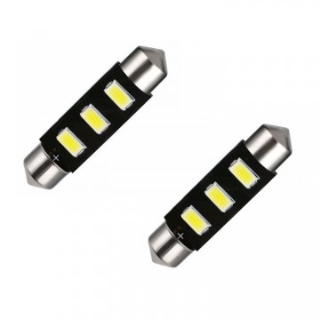 Dome - 3 LED - 5730 - 39mm - Canbus - C5W - 2 stuks