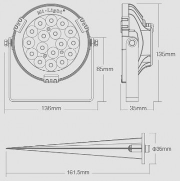smart led buitenlamp mi light