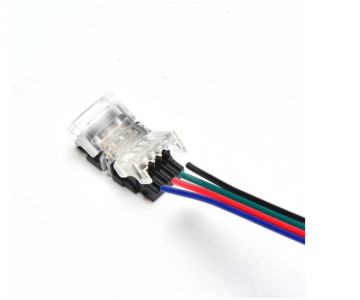RGB Ledstrip naar kabel Connector 10mm - 4-aderig