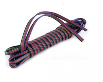 RGB verlengkabel 4 aderig per meter extension cable