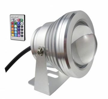 10W LED SPOT light RGB Focus Lens outdoor 12 volt - dimbaar