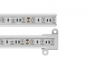 LED strip 50cm - Aluminium Profiel - IP65 - RGB - Male + female aansluiting