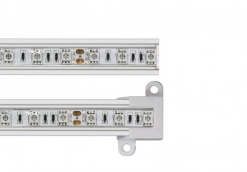 LED strip 100cm - Aluminium Profiel - IP65 - RGB - Male + female aansluiting