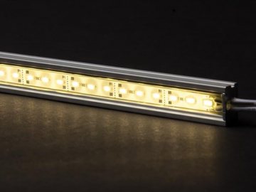 LED strip 50cm - Aluminium Profiel - IP65 - Warm Wit - Male + female aansluiting
