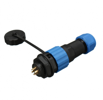 Male + socket - Waterdichte kabelverbinder - 6 aderig - IP68