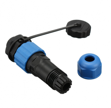 Male + socket - Waterdichte kabelverbinder - 6 aderig - IP68