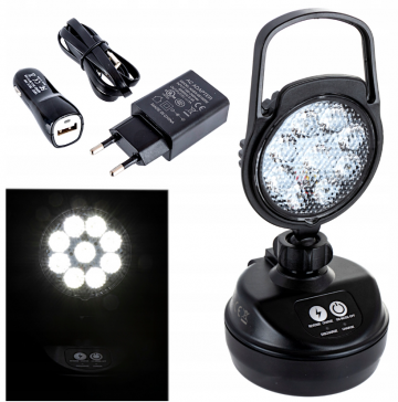 Magnetische LED werklamp - 9 LED - Oplaadbaar