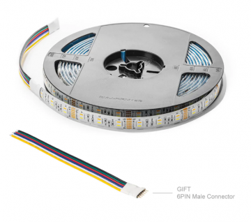 5 meter RGB CCT - 5 in 1 SMD - led strip - 60Leds/m - 12V
