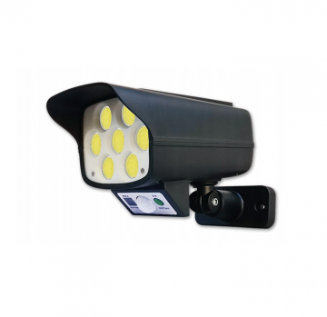 LED solar schijnwerper - IP65 - Met bewegingssensor + schemersensor - Koud wit