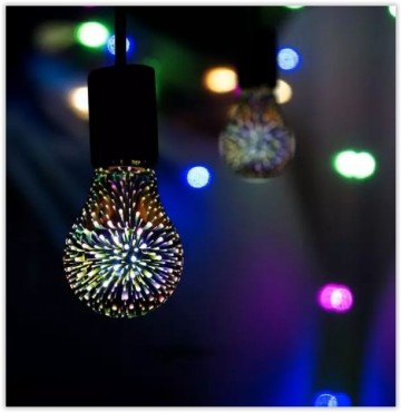 LED Filament 3D Lamp - E27 - 3 Watt - Dimbaar - Warm Wit - 20 Lumen