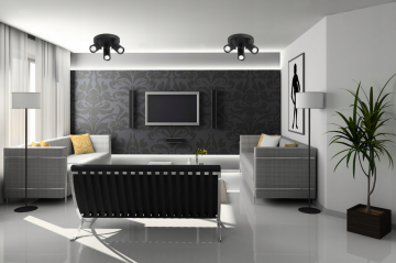 LED plafondlamp - 3x GU10 spot - Draaibaar - Zwart