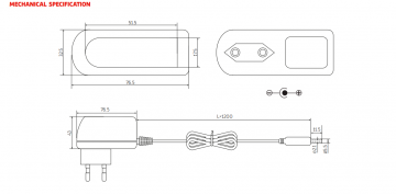 Adapter 24-volt 1 Ampére