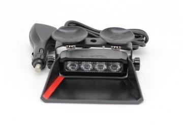 Dashboard flitser - ORANJE - R10 R65 - 4 LED - gecertificeerd 
