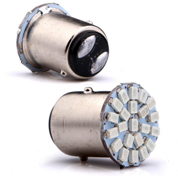 ROOD - Flash - BAY15D - LED - 22 SMD - 1157 - 12V