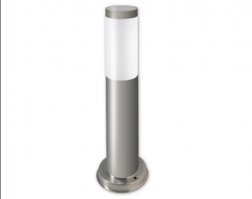 LED tuinpilaar - 45cm - 230V - E27 fitting - Zilver