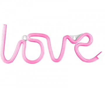 Neon LED sfeerlamp - Love - Roze - 34 x 13cm