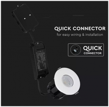 Smart LED spot - Brandbestendig - 83mm - CCT - IP65