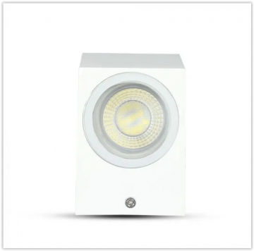 Wandlamp armatuur wit - Vierkant - GU10 fitting - 35W - IP44