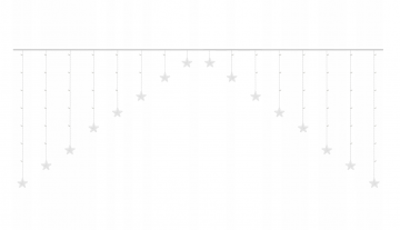 LED kerst lichtgordijn - 5,5 meter - Warm wit - 136 LED