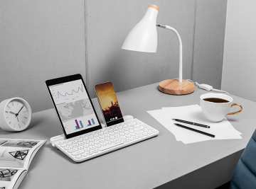 LED bureaulamp - E27 fitting - Wit