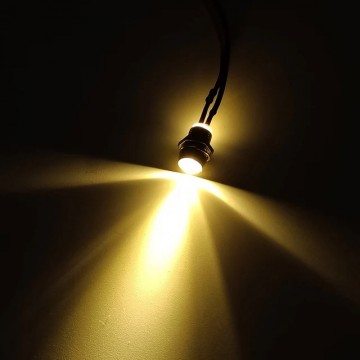 Mini LED spotverlichting - Warm wit - 10mm - 12/24V