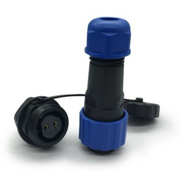 Male + socket - Waterdichte kabelverbinder - 6 aderig - IP68
