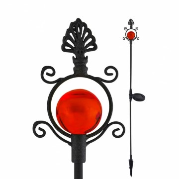 Vintage Solar Tuin Lamp Rood