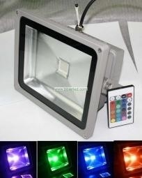 30W LED Schijnwerper RGB IP65 Outdoor - Dimbaar Remote