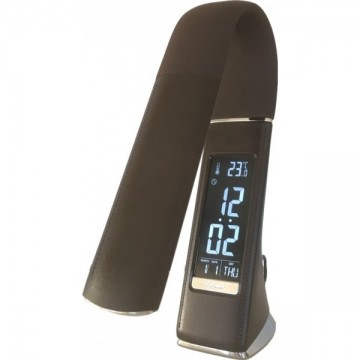 Stolni led lampa 08924l imitace hneda kuze