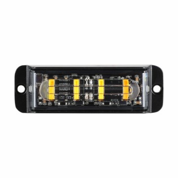 LED bumper flitser - Oranje - 4 LED - R10/R65 - 11cm