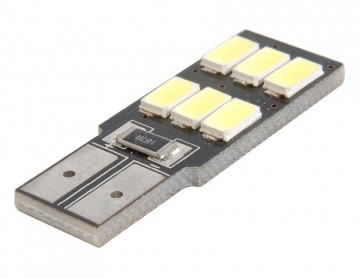 CANBUS T10 LED 6-SMD 5630 - 12V interieur lamp (error free)