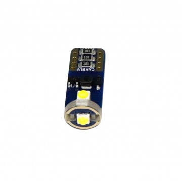 T10 LED - CANBUS - Ultra fel - 3SMD - 12V - Wit - Per stuk