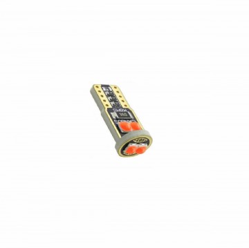 T10 LED - CANBUS - Extra fel - 6SMD - 12V - Roze - Per stuk