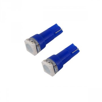 T5 blauw  12v led auto lamp