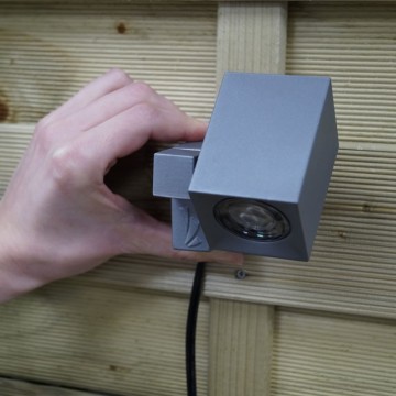 5x LED wand spot - 2 Watt - 12V - Grijs - complete set