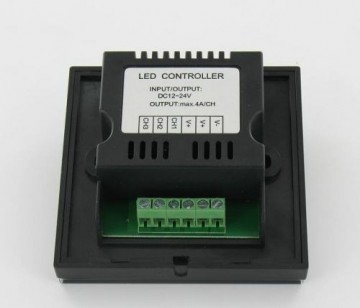 LED wandbediening Touch Panel RGB - Zwart