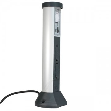 Tuinpaal   2x contactdoos  timer 2 v1