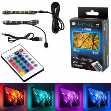 TV Led strip - Complete set RGB - 2 strips